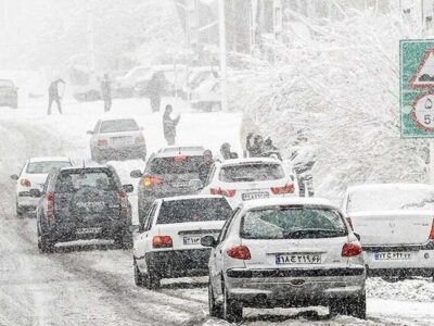آخرین وضعیت راه‌های کشور/ بارش برف در برخی جاده‌ها و ممنوعیت تردد بدون زنجیر چرخ