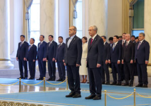 استقبال رسمی رئیس جمهور قزاقستان از پزشکیان