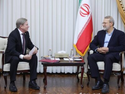 شتاب‌بخشی به کریدور شمال–جنوب نتیجه دیدار لاریجانی با نخست وزیر روسیه