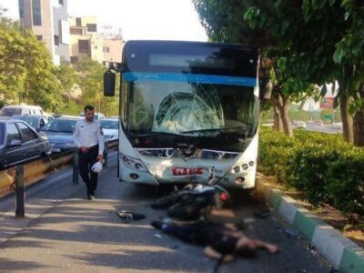 ایران نژاد: برخورد موتورسیکلت با اتوبوس در اراک یک فوتی برجای گذاشت