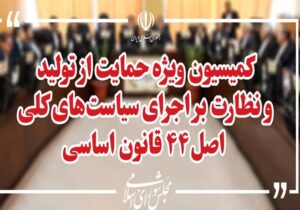 بررسی اصلاح قانون تأمین مالی تولید در کمیسیون ویژه حمایت از تولید