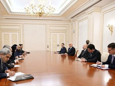 بررسی زیرساختهای جدید ریلی و میادین مشترک نفتی در دیدار وزیر راه با رئیس جمهور آذربایجان