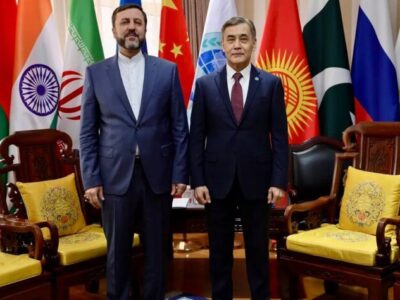 دیدار غریبآبادی با دبیرکل سازمان همکاری شانگهای در چین