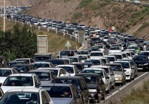 ترافیک سنگین در مسیر شمال / جاده چالوس یکطرفه شد