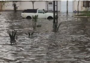 بارش شدید باران در مینودشت و آبگرفتگی معابر گلستان+ عکس