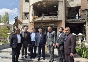 بازدید معاون وزیر علوم از بخش‌های آسیب‌دیده دانشگاه شهیدبهشتی