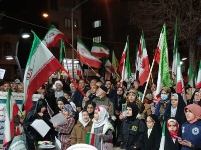 تجمع باشکوه مردم دیار گروس در حمایت از وطن