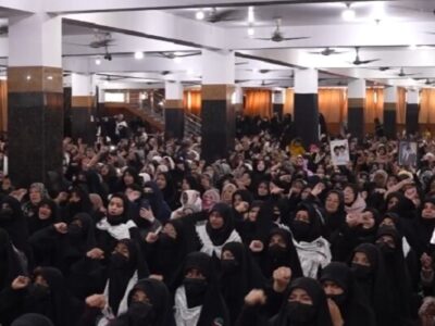 زنان لاهوری در عزای چهلم رهبر شهید انقلاب؛ همبستگی با جبهه مقاومت