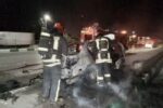 آتش‌سوزی مهیب ۲ خودرو در مشهد