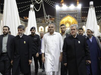 تشرف وزیر کشور پاکستان به حرم مطهر امام رضا(ع)
