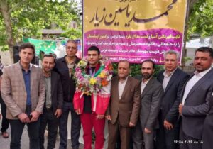 مراسم استقبال از نایبقهرمان مسابقات بوکس آسیا در ملایر