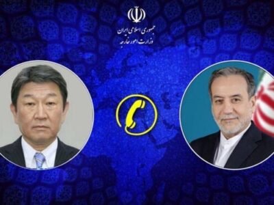 گفتگوی تلفنی عراقچی با وزیر خارجه ژاپن