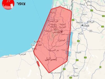 آژیر خطر در شمال و جنوب فلسطین اشغالی
