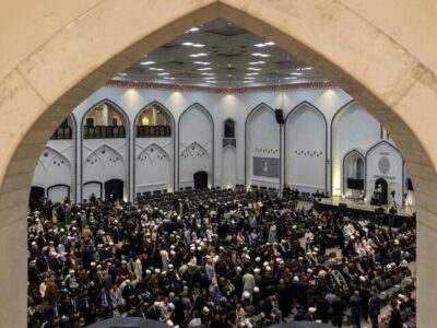 برگزاری مجلس ترحیم آیت الله فیاض در نجف اشرف/ تصاویر
