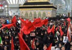 تصاویری از آیین تجدید میثاق با آرمان‌های امام خمینی (ره) در مرقد مطهر