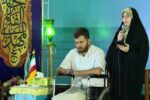 رجزخوانی همسر جانباز لانچر حسین محمدی در جنگ رمضان