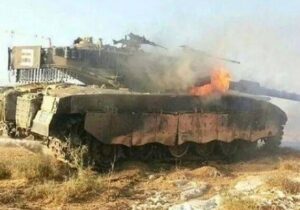 عقب‌نشینی صهیونیست‌ها مقابل رزمندگان لبنانی؛ تانک‌ها در آتش سوختند