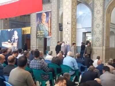 مراسم سالگرد سردار شهید حسین سلامی در قبله تهران در حال برگزاری است