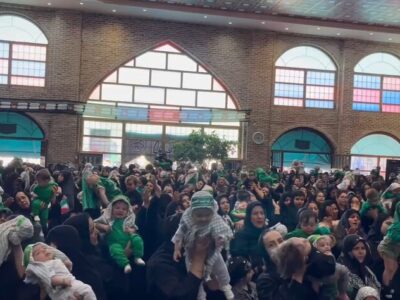 مراسم شیرخوارگان حسینی در آستان مقدس امامزاده سیدحمزه (ع) تبریز