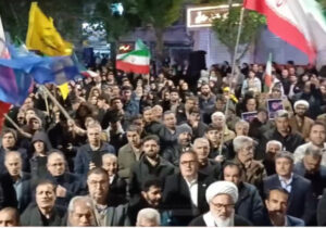 میاندوآبیها در صد و چهارمین شبهای اقتدار ملی در خیابان ایستاده اند