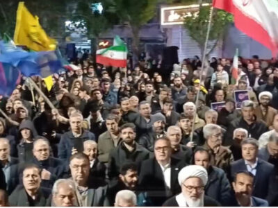 میاندوآبیها در صد و چهارمین شبهای اقتدار ملی در خیابان ایستاده اند