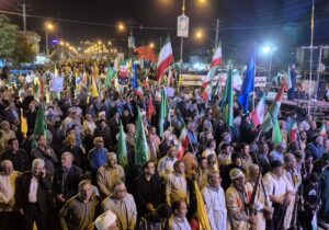 نمایش وحدت و همبستگی مردم در خیابانهای فامنین