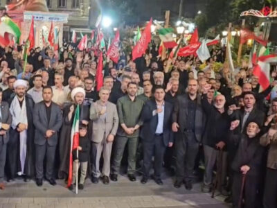 گرگان در قاب وحدت؛ اجتماع شبانه با حضور پرشور مردم برگزار شد
