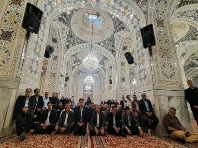 تجدید میثاق مدیران نظام سلامت با آرمانهای رهبر شهید در جوار حرم رضوی