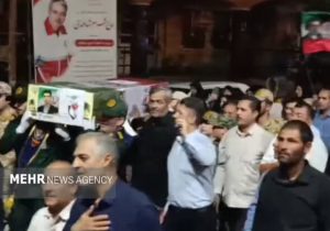 تشییع پیکر مطهر شهید والامقام اکبر بابازاده در تجمع شبانه بیله سوار