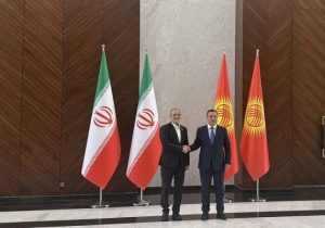دیدار روسای جمهور ایران و قرقیزستان در حاشیه اجلاس سران شانگهای