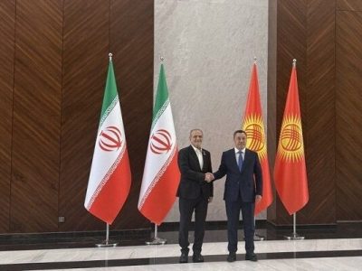 دیدار روسای جمهور ایران و قرقیزستان در حاشیه اجلاس سران شانگهای