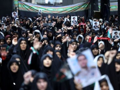 مراسم عزاداری اربعین هیأت‌های دانشجویی در جوار محل شهادت رهبر انقلاب