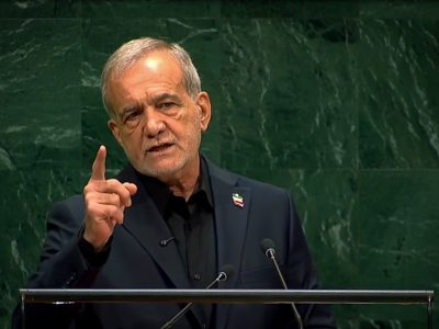 اژه‌ای: پزشکیان با صلابت از حقوق مردم ایران دفاع و جانیان را رسوا کرد