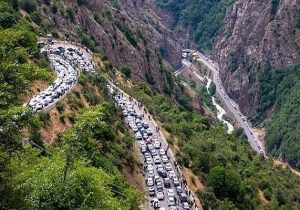 ترافیک سنگین در چالوس و آزادراه تهران-شمال