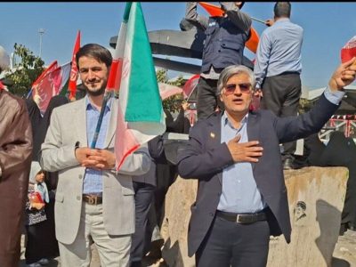 حضور اساتید و دانشجویان دانشگاه های مشهد در زنجیره انسانی«جان فدا»