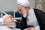 رئیس دفتر رهبر انقلاب در قم از آیتالله نوری همدانی عیادت کرد