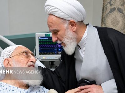 رئیس دفتر رهبر انقلاب در قم از آیتالله نوری همدانی عیادت کرد
