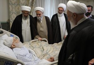 عیادت نمایندگان رهبر انقلاب از آیتالله نوری همدانی